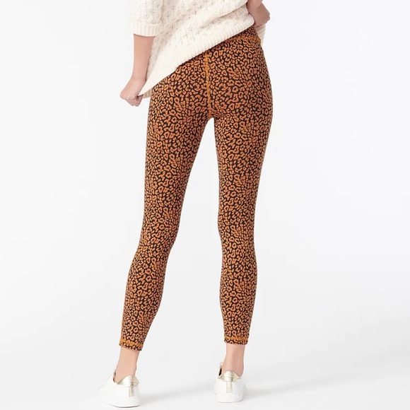 J.Crew 7/8 High-Rise Leggings in Leopard - Picture 2 of 5
